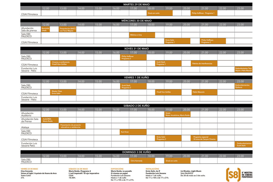 Calendario (S8) Mostra de Cinema Periférico 2018